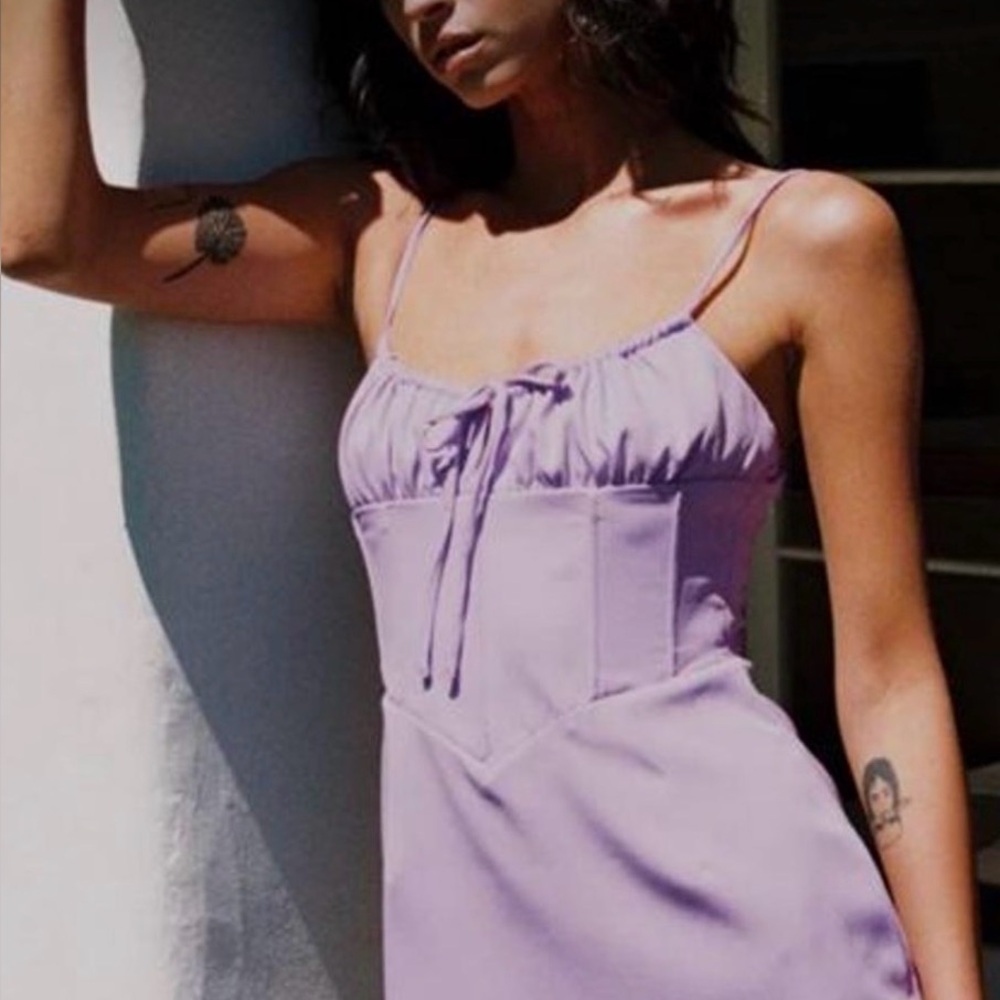 PRINCESS POLLY Purple Corset Mini Dress Size 2
